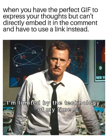 Can't embed GIF meme forced to use link