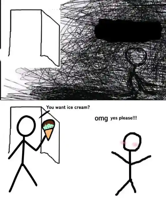 Ice cream offer meme overjoyed reaction