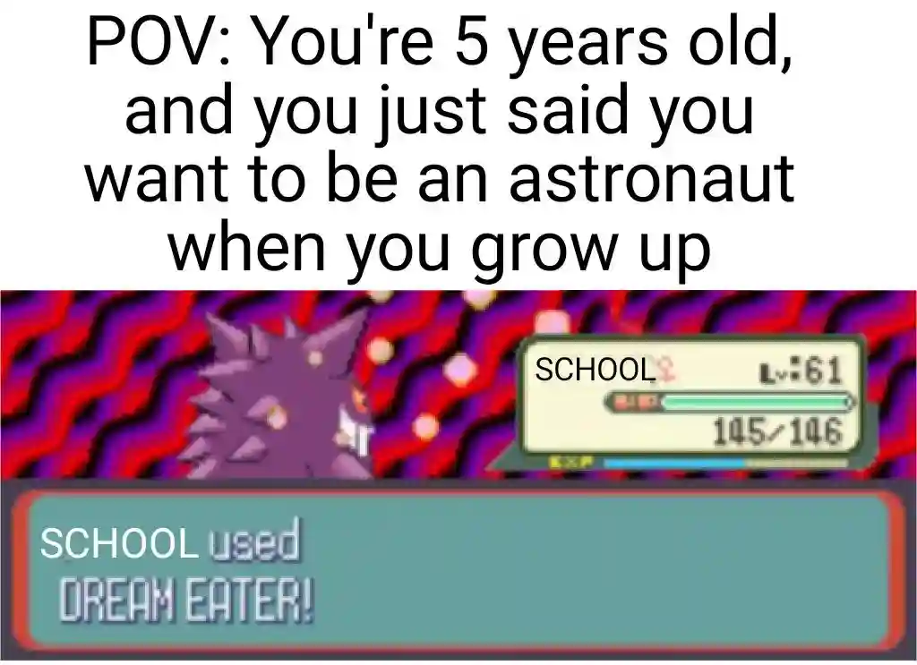 Space dream meme school uses dream eater