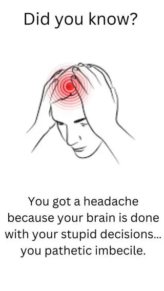 Headache from stupid decisions meme man holding aching head